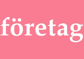 Synonym företag
