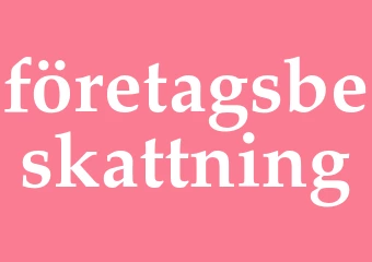 Synonym företagsbeskattning