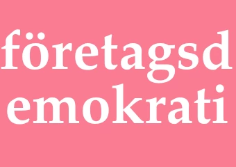 Synonym företagsdemokrati