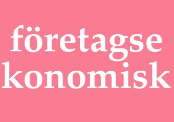 Synonym företagsekonomisk