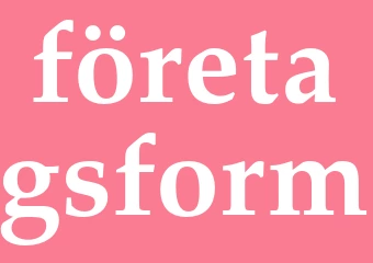 Synonym företagsform