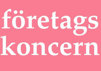 Synonym företagskoncern