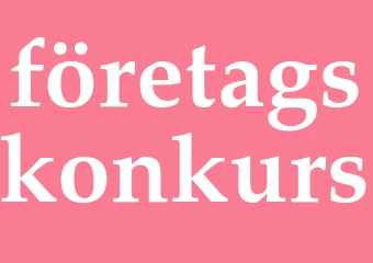 Synonym företagskonkurs