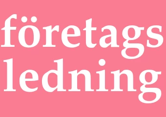 Synonym företagsledning
