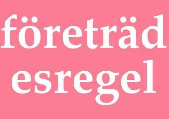 Synonym företrädesregel
