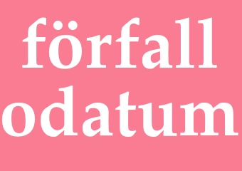 Synonym förfallodatum