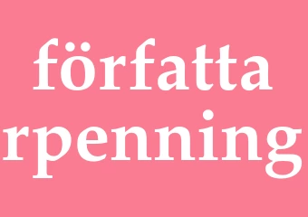 Synonym författarpenning