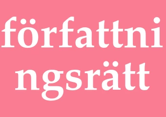 Synonym författningsrätt