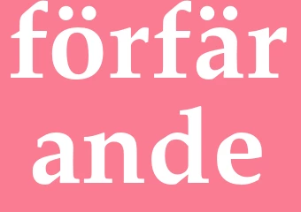 Synonym förfärande