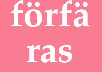 Synonym förfäras