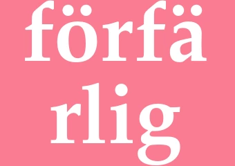 Synonym förfärlig