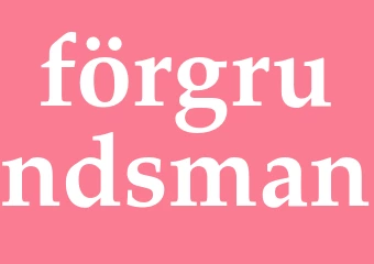 Synonym förgrundsman