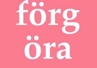 Synonym förgöra