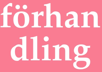 Synonym förhandling