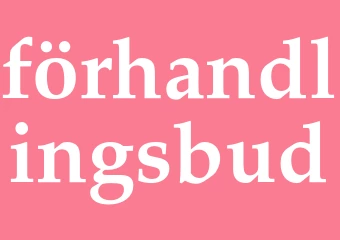 Synonym förhandlingsbud