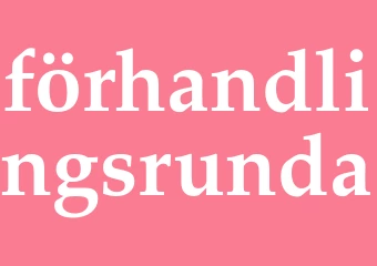 Synonym förhandlingsrunda