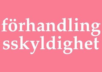 Synonym förhandlingsskyldighet