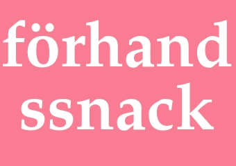 Synonym förhandssnack