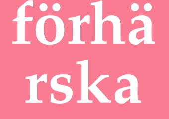 Synonym förhärska