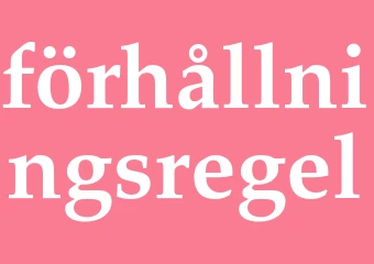Synonym förhållningsregel