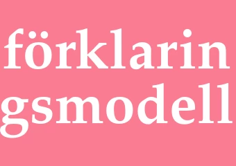 Synonym förklaringsmodell