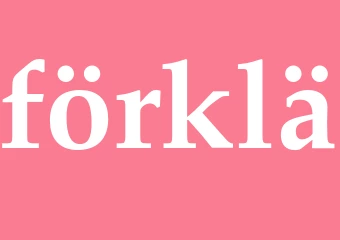 Synonym förklä