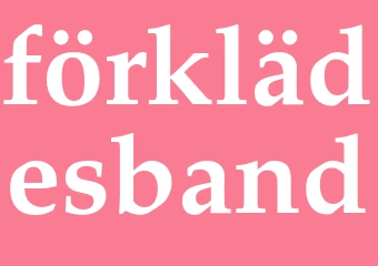 Synonym förklädesband