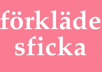 Synonym förklädesficka