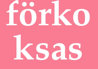 Synonym förkoksas