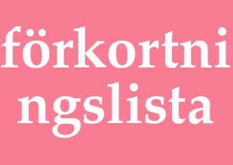 Synonym förkortningslista
