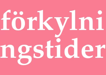Synonym förkylningstider