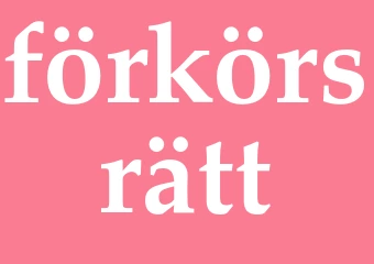 Synonym förkörsrätt