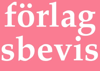 Synonym förlagsbevis