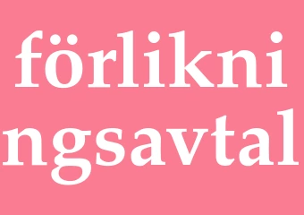 Synonym förlikningsavtal