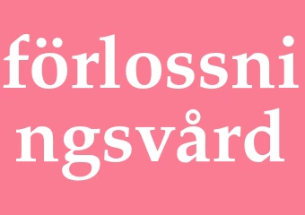 Synonym förlossningsvård