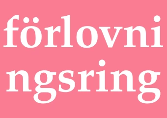 Synonym förlovningsring