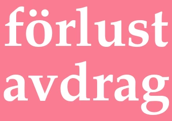 Synonym förlustavdrag