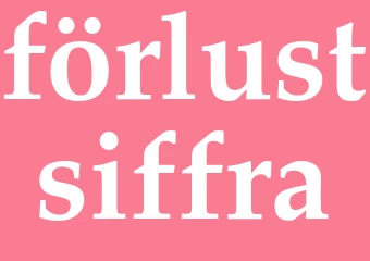 Synonym förlustsiffra