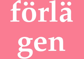 Synonym förlägen