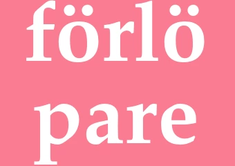 Synonym förlöpare