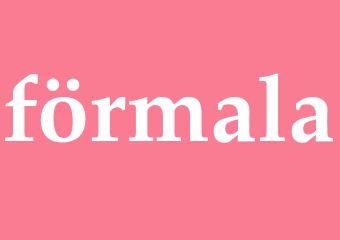 Synonym förmala