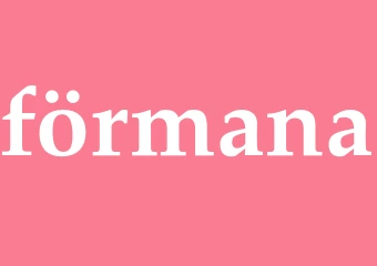 Synonym förmana