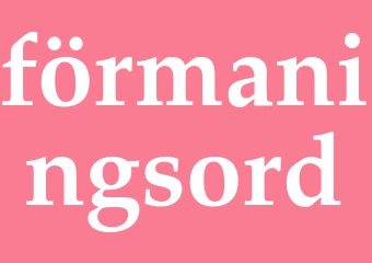 Synonym förmaningsord