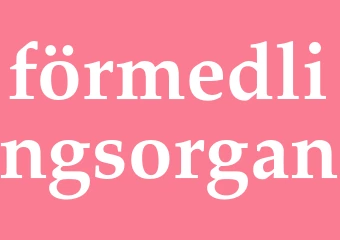 Synonym förmedlingsorgan