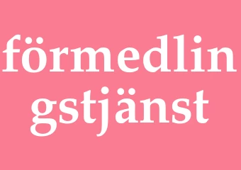 Synonym förmedlingstjänst