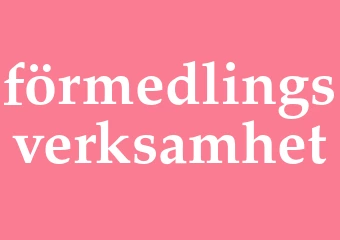 Synonym förmedlingsverksamhet