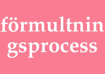 Synonym förmultningsprocess