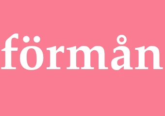 Synonym förmån