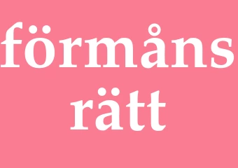 Synonym förmånsrätt