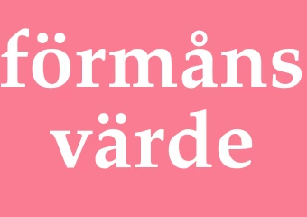 Synonym förmånsvärde